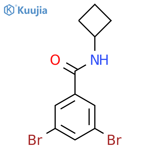 3,5-Dibromo-N-cyclobutylbenzamide structure