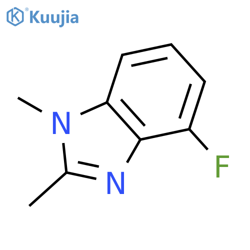 1H-Benzimidazole,4-fluoro-1,2-dimethyl- structure