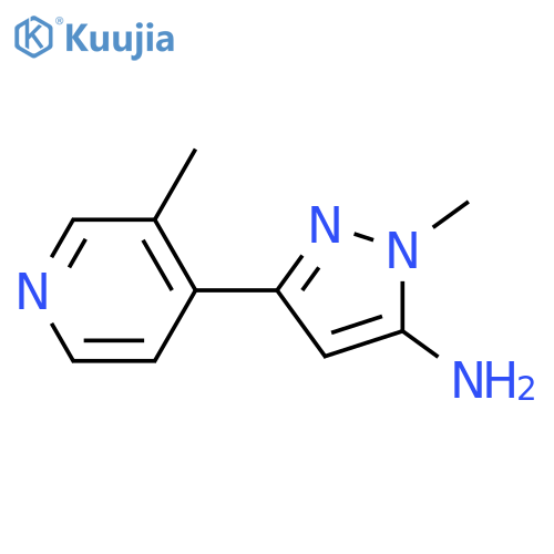 1-Methyl-3-(3-methylpyridin-4-yl)-1H-pyrazol-5-amine structure