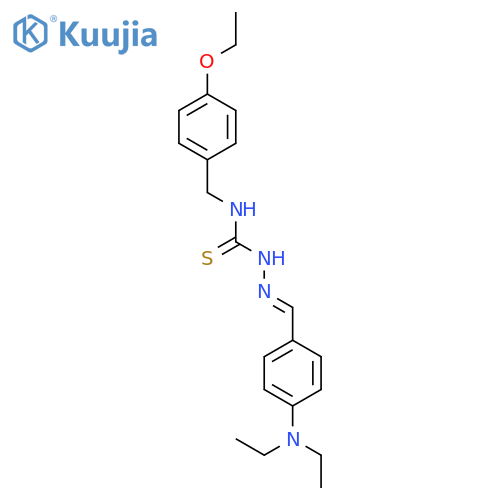 Hydrazinecarbothioamide,2-[[4-(diethylamino)phenyl]methylene]-N-[(4-ethoxyphenyl)methyl]- structure