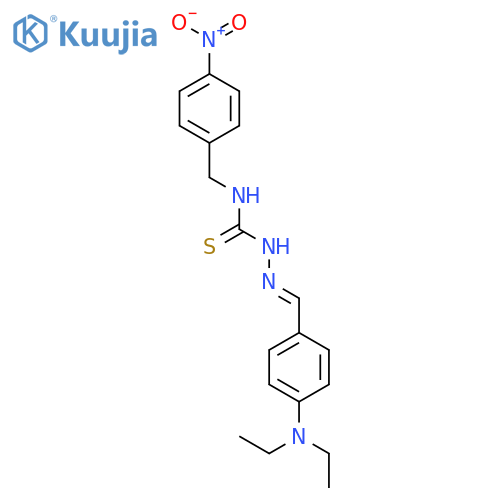 Hydrazinecarbothioamide,2-[[4-(diethylamino)phenyl]methylene]-N-[(4-nitrophenyl)methyl]- structure