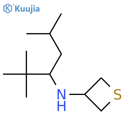 N-(2,2,5-trimethylhexan-3-yl)thietan-3-amine structure