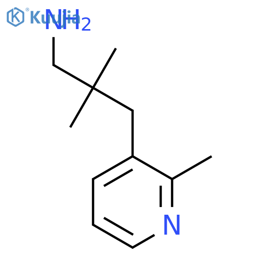 2,2-Dimethyl-3-(2-methylpyridin-3-yl)propan-1-amine structure