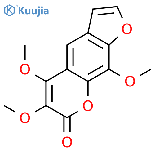 5,6,9-Trimethoxy-furo[3,2-g]chromen-7-on structure