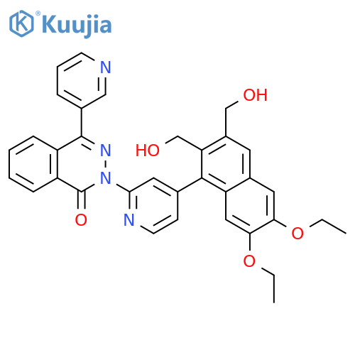 1(2H)-Phthalazinone,2-[4-[6,7-diethoxy-2,3-bis(hydroxymethyl)-1-naphthalenyl]-2-pyridinyl]-4-(3-pyridinyl)- structure