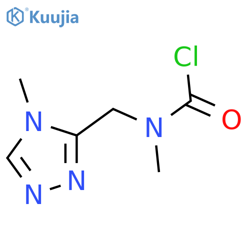 N-Methyl-N-[(4-methyl-4H-1,2,4-triazol-3-yl)methyl]carbamoyl chloride structure