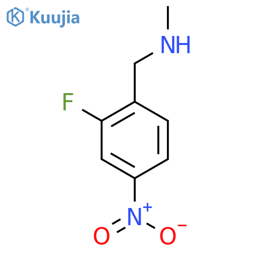 [(2-Fluoro-4-nitrophenyl)methyl](methyl)amine structure