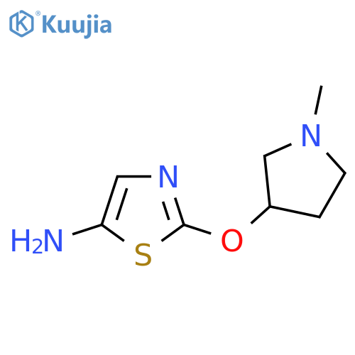 2-[(1-Methylpyrrolidin-3-yl)oxy]-1,3-thiazol-5-amine structure