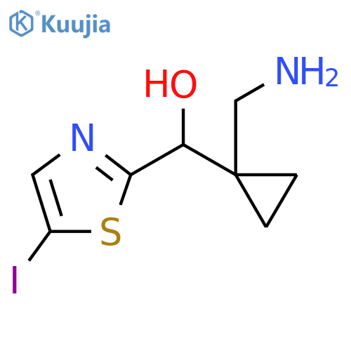 2-Thiazolemethanol, α-[1-(aminomethyl)cyclopropyl]-5-iodo- structure