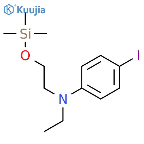 Benzenamine, N-ethyl-4-iodo-N-[2-[(trimethylsilyl)oxy]ethyl]- structure