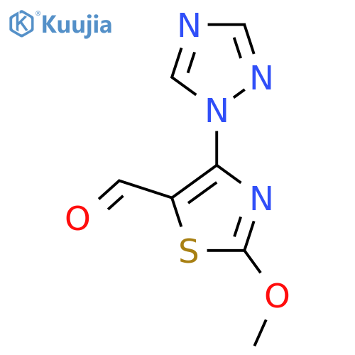 2-Methoxy-4-(1h-1,2,4-triazol-1-yl)-1,3-thiazole-5-carbaldehyde structure