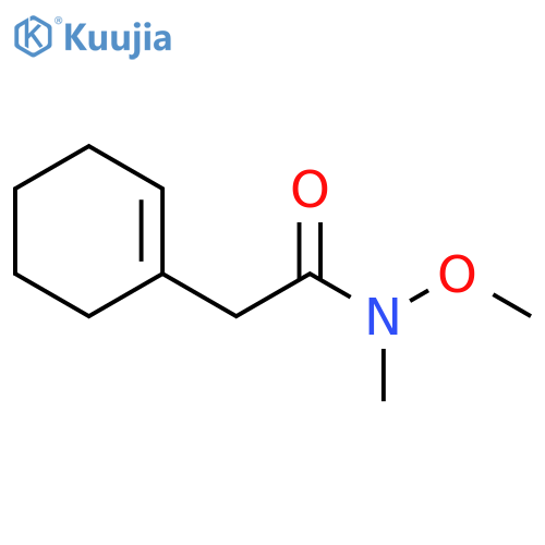 1-Cyclohexene-1-acetamide, N-methoxy-N-methyl- structure