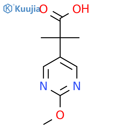2-(2-Methoxypyrimidin-5-yl)-2-methylpropanoic acid structure
