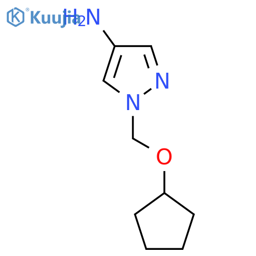 1-[(Cyclopentyloxy)methyl]-1H-pyrazol-4-amine structure