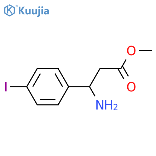 Methyl 3-amino-3-(4-iodophenyl)propanoate structure