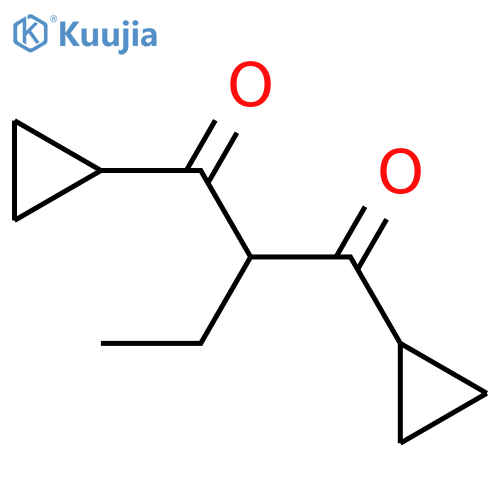 1,3-Dicyclopropyl-2-ethylpropane-1,3-dione structure