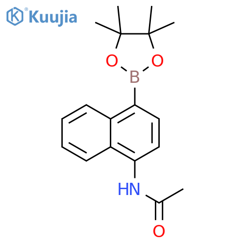 Acetamide, N-[4-(4,4,5,5-tetramethyl-1,3,2-dioxaborolan-2-yl)-1-naphthalenyl]- structure