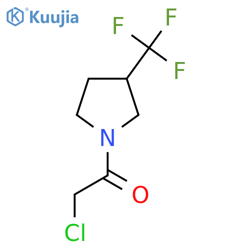 2-chloro-1-[3-(trifluoromethyl)pyrrolidin-1-yl]ethan-1-one structure