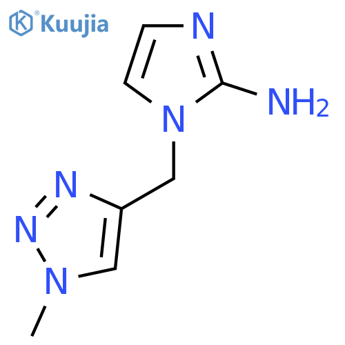 1-[(1-Methyl-1H-1,2,3-triazol-4-yl)methyl]-1H-imidazol-2-amine structure