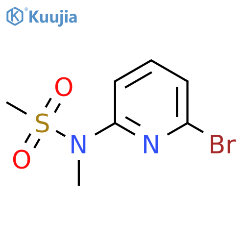 N-(6-bromopyridin-2-yl)-N-methylmethanesulfonamide structure