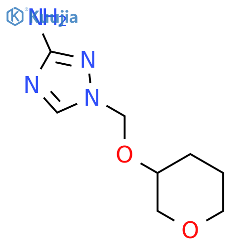 1-[(Oxan-3-yloxy)methyl]-1h-1,2,4-triazol-3-amine structure