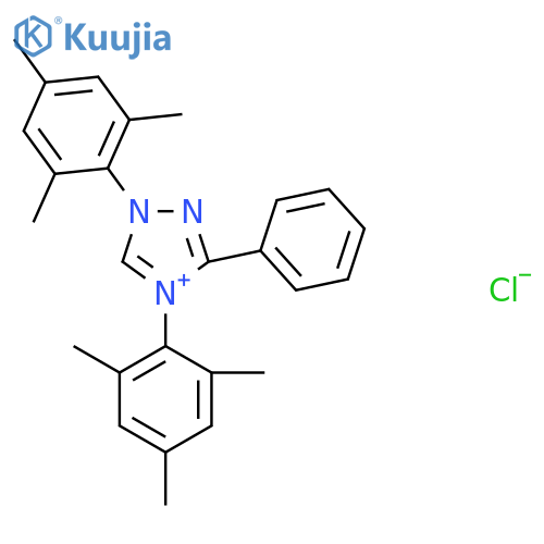 1,4-Dimesityl-3-phenyl-4H-1,2,4-triazol-1-ium chloride structure