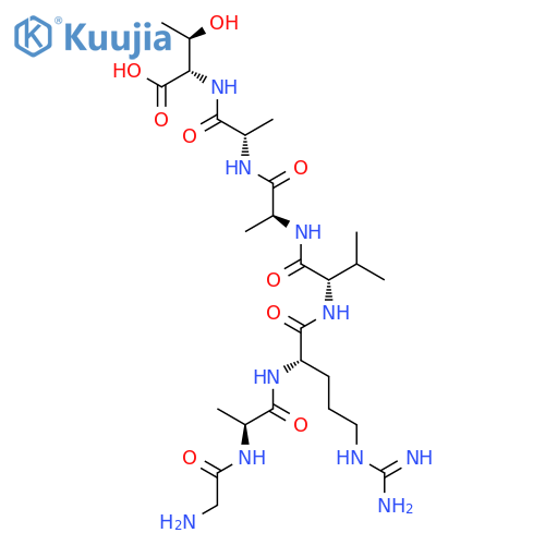 L-Threonine, glycyl-L-alanyl-L-arginyl-L-valyl-L-alanyl-L-alanyl- structure