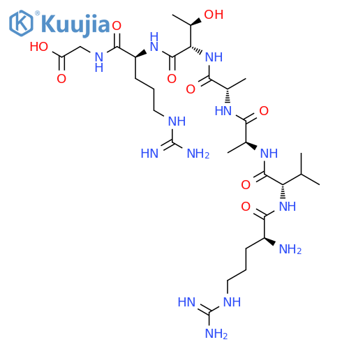Glycine, L-arginyl-L-valyl-L-alanyl-L-alanyl-L-threonyl-L-arginyl- structure