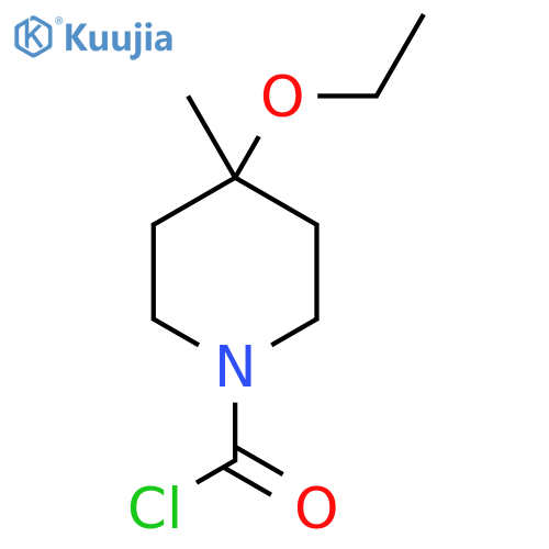 4-Ethoxy-4-methylpiperidine-1-carbonyl chloride structure