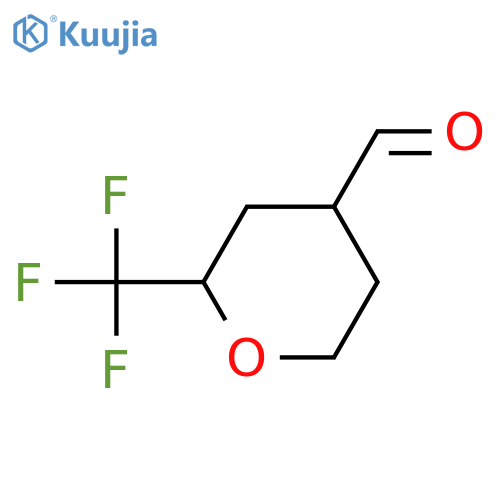 2-(trifluoromethyl)oxane-4-carbaldehyde structure
