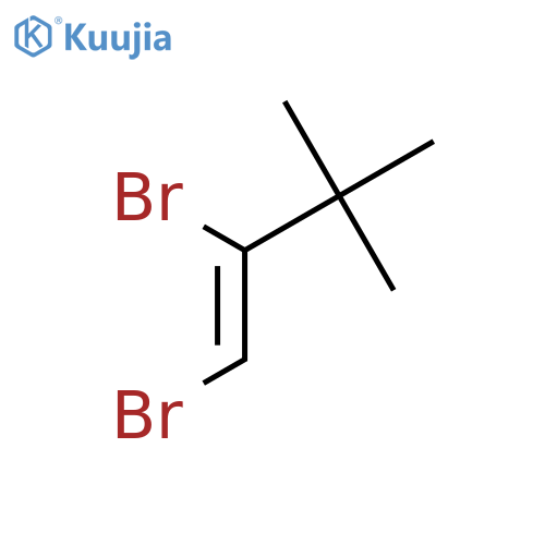 (1Z)-1,2-dibromo-3,3-dimethylbut-1-ene structure
