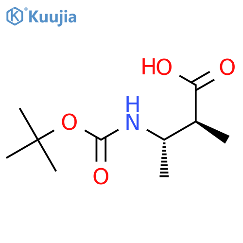 Butanoic acid,3-[[(1,1-dimethylethoxy)carbonyl]amino]-2-methyl-, (2S,3S)- structure