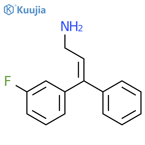 2-Propen-1-amine, 3-(3-fluorophenyl)-3-phenyl-, (E)- structure