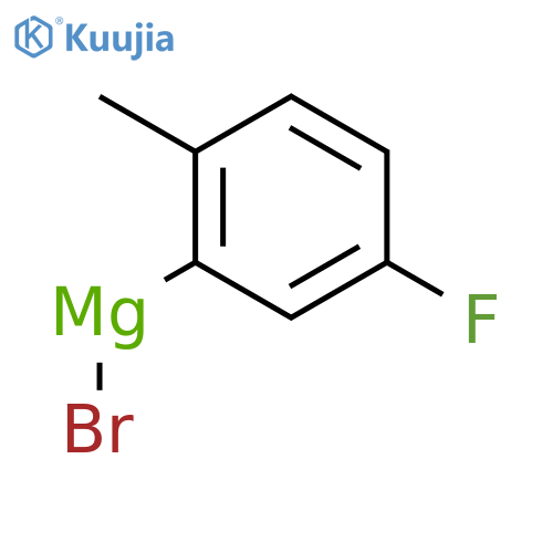 Magnesium,bromo(5-fluoro-2-methylphenyl)- structure