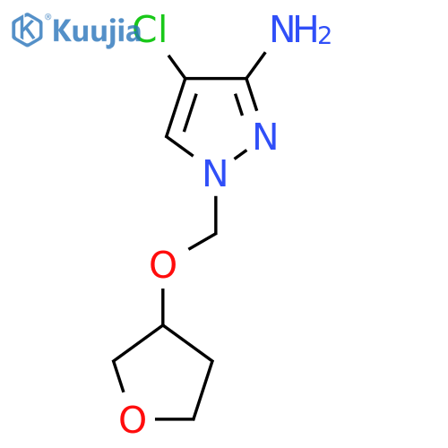 4-Chloro-1-[(oxolan-3-yloxy)methyl]-1H-pyrazol-3-amine structure
