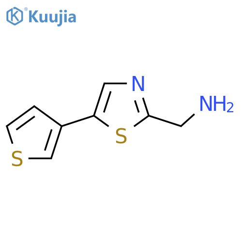 [5-(Thiophen-3-yl)-1,3-thiazol-2-yl]methanamine structure