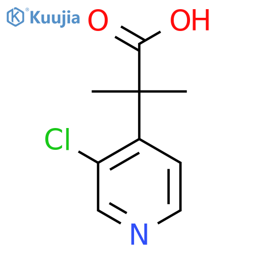 2-(3-Chloropyridin-4-yl)-2-methylpropanoic acid structure