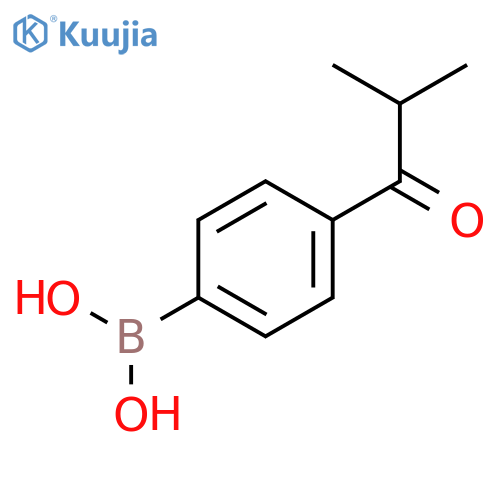 (4-Isobutyrylphenyl)boronic acid structure