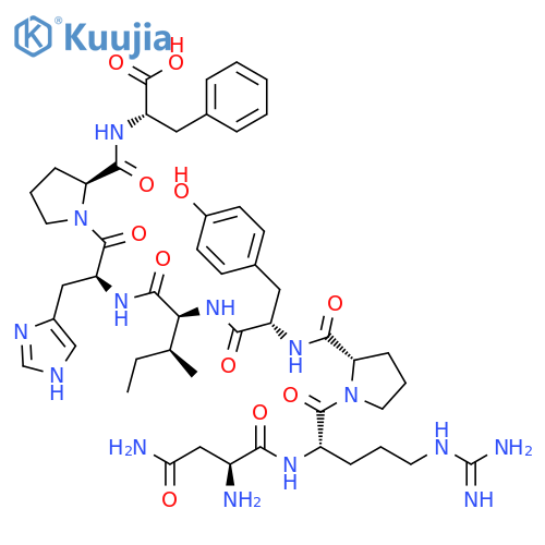 L-Phenylalanine,L-asparaginyl-L-arginyl-L-prolyl-L-tyrosyl-L-isoleucyl-L-histidyl-L-prolyl- structure