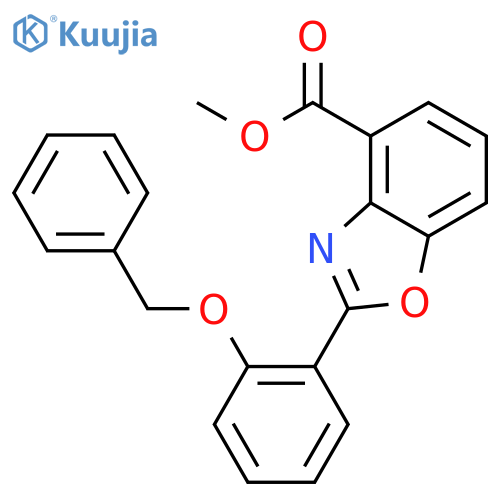 Methyl 2-(2-(benzyloxy)phenyl)benzo[d]oxazole-4-carboxylate structure