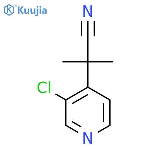 2-(3-Chloropyridin-4-yl)-2-methylpropanenitrile structure