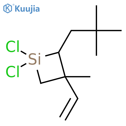 Silacyclobutane, 1,1-dichloro-2-(2,2-dimethylpropyl)-3-ethenyl-3-methyl- structure