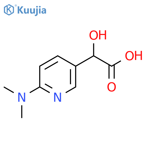 2-6-(dimethylamino)pyridin-3-yl-2-hydroxyacetic acid structure