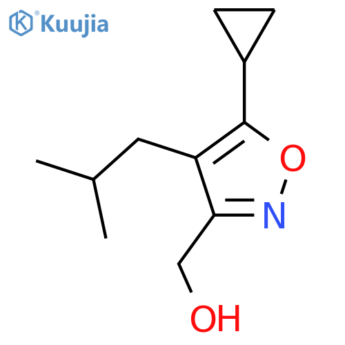 [5-Cyclopropyl-4-(2-methylpropyl)-1,2-oxazol-3-yl]methanol structure