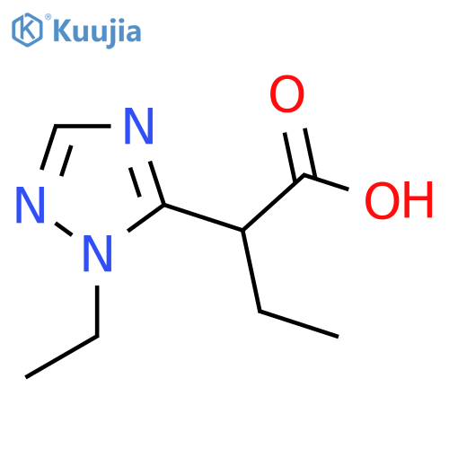 2-(1-ethyl-1H-1,2,4-triazol-5-yl)butanoic acid structure