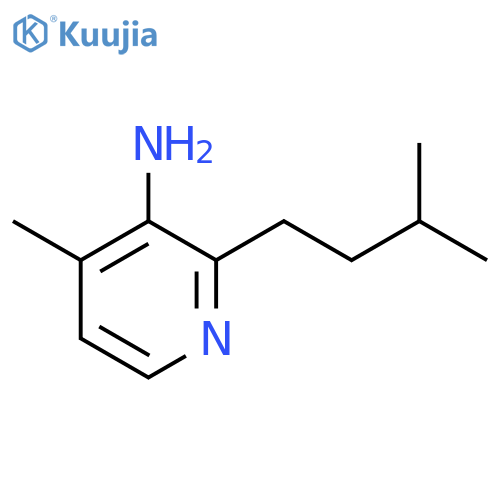 4-Methyl-2-(3-methylbutyl)pyridin-3-amine structure