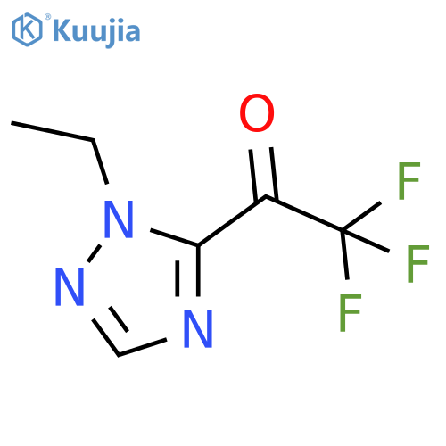 1-(1-ethyl-1H-1,2,4-triazol-5-yl)-2,2,2-trifluoroethan-1-one structure