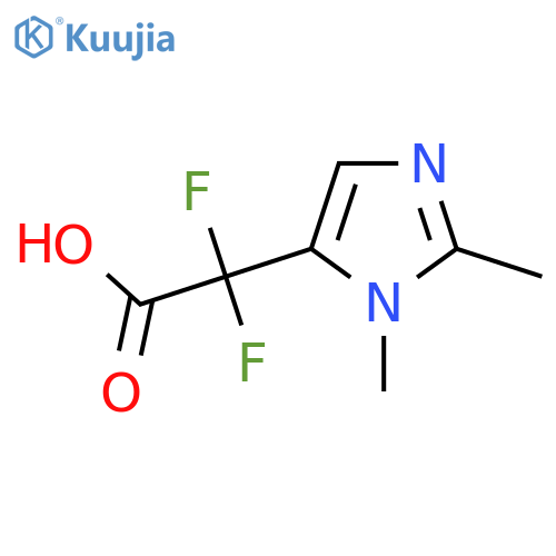 2-(1,2-Dimethyl-1H-imidazol-5-yl)-2,2-difluoroacetic acid structure