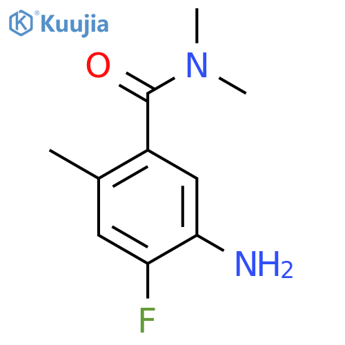 5-Amino-4-fluoro-2,N,N-trimethylbenzamide structure