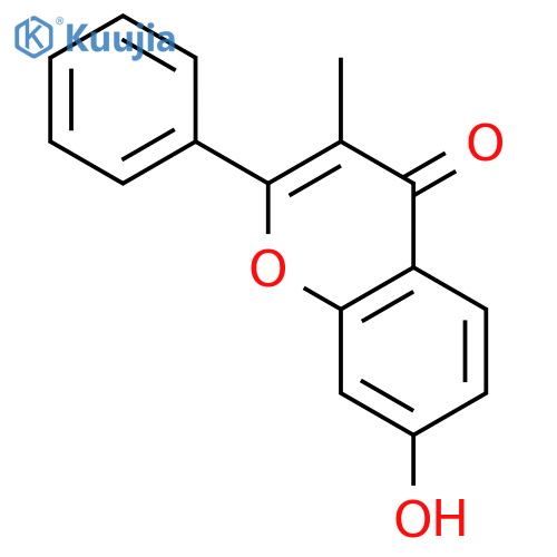 4H-1-Benzopyran-4-one,7-hydroxy-3-methyl-2-phenyl- structure